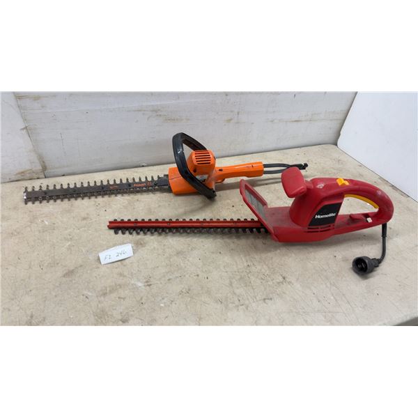 Two Electric Hedge Trimmers