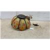 Image 1 : Vintage Mid-Century Modern Floral Popcorn Glass Pendant Ceiling Light Fixture, 1960s-1970s
