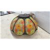 Image 4 : Vintage Mid-Century Modern Floral Popcorn Glass Pendant Ceiling Light Fixture, 1960s-1970s