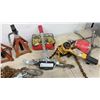 Image 7 : Automotive Lot: Jack Stands, Chains, Lever Hoist, STRAP Heavy Duty Trailer Net 52” × 70”