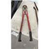Image 5 : Tool Lot: Bolt Cutters, Hay Hook, Hacksaw, Billhook, Axe