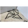 Image 3 : Assortment of Decorative Black Metal Infinity Loop and Utilitarian Shelf Brackets