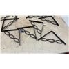 Image 4 : Assortment of Decorative Black Metal Infinity Loop and Utilitarian Shelf Brackets