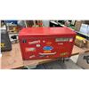 Image 6 : Red Metal Multi-Drawer Tool Chest with Hinged Lid, 14 × 26 × 12”