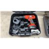 Image 2 : Black and Decker Fire Storm 12V Cordless Drill, Charger, Battery, 1 Latch Broken on Case