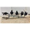Image 5 : Tripod-Mounted Brass Impact Sprinkler, Irrigation Manifold with Valves, Hedge Shears
