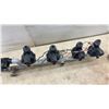 Image 6 : Tripod-Mounted Brass Impact Sprinkler, Irrigation Manifold with Valves, Hedge Shears