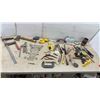 Image 1 : Assorted Hand Tool, Clamps, Ratchets, Wrenches, Pliers, Chalk Line, Screwdrivers