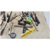 Image 9 : Assorted Hand Tool, Clamps, Ratchets, Wrenches, Pliers, Chalk Line, Screwdrivers