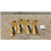 Image 1 : Four CAT Caterpillar High Tech Liner Lock Folding Pocket Knives with Belt Clip