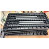 Image 3 : Black Plastic Modular 5-Shelf Unit, 36 × 18”