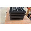Image 4 : Black Plastic Modular 5-Shelf Unit, 36 × 18”