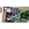 Image 4 : Large Outdoor Storage Box 44 × 22 × 25” with Assorted Garden Tools, BBQ Utensils
