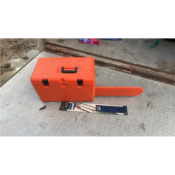 Husqvarna 450 Rancher Chainsaw in Case, New Chain Bar, Oil, Manuals (Working)