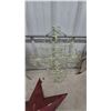 Image 3 : Decorative Metal Wall Art Including Fish, Ornate Sconce, Red Barn Star, Birds on Branch