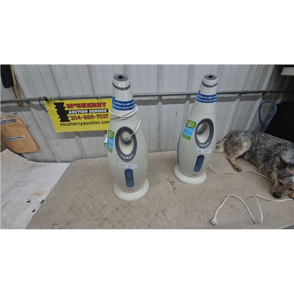 2 Philips Humidifiers, Oscillates for Wider Coverage, 60-Hour Runtime