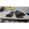 Image 5 : Lot of Utility Tarps Including Black and Blue Poly Tarps with Grommets