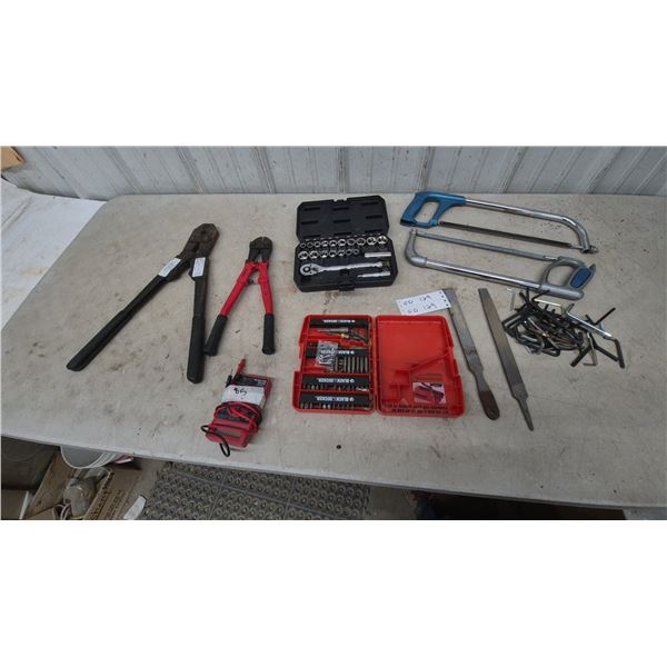 Black and Decker Screwdriver and Drill Bit Set, Bolt Cutters, Socket Set, Hacksaws