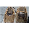 Image 3 : Faber Huron-Style Wooden Snowshoes with Rawhide Lacing and Leather Bindings 14x48