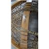 Image 7 : Faber Huron-Style Wooden Snowshoes with Rawhide Lacing and Leather Bindings 14x48