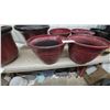 Image 3 : Lot of Plastic Garden Planters in Assorted Sizes, Red, Black, Ceramic Bowl