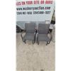 Image 1 : Pair of Dark Gray Outdoor Sling Patio Glider Chairs with Metal Frames