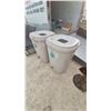 Image 4 : Pair of Plastic Rain Barrels with Screened Tops and Spigots