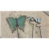 Image 5 : Metal Garden Decor, Butterfly Wall Art, Turtle, Mushroom, Wind Spinner