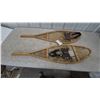 Image 1 : Faber Traditional Wooden Snowshoes with Rawhide Lacing and Modern Leather Bindings, 12x42