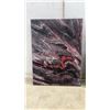 Image 2 : Three Abstract Acrylic Pour Paintings on Canvas, Multicolor, 16 × 12”