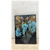 Image 2 : Four Hand-Painted Canvases, Floral, Landscape, Inspirational Designs, Largest 9 × 12