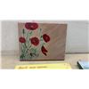 Image 3 : Four Hand-Painted Canvases, Floral, Landscape, Inspirational Designs, Largest 9 × 12