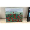 Image 4 : Four Hand-Painted Canvases, Floral, Landscape, Inspirational Designs, Largest 9 × 12
