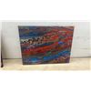 Image 3 : Three Original Acrylic Pour Abstract Paintings, Largest 20 × 16”