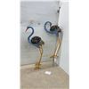 Image 1 : Pair of Decorative Metal Garden Crane Statues, Approximately 26” Tall