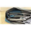 Image 2 : Portable Cot with Canopy and Blue Zippered Carry Bag