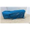 Image 3 : Portable Cot with Canopy and Blue Zippered Carry Bag
