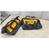 Image 9 : DeWalt 20V Cordless 1/2” Impact Driver with Battery, Skil Circular Saw, Drill and Two Bags