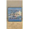 Image 4 : Four Handmade Acrylic Fluid Art Canvas Paintings and Inspirational Quote Piece, 12 × 12”