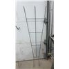 Image 2 : Black Metal Conical Garden Trellis and 4 Shepherd's Hooks of Various Sizes