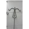 Image 2 : Double Shepherd's Hook and Ornate Quad-Hook Garden Stake with Finial