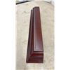 Image 10 : Stoneware Crock, Hand-Carved Wooden Pedestal Stand, Mahogany Display Plinth