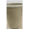Image 6 : Stoneware Crock, Hand-Carved Wooden Pedestal Stand, Mahogany Display Plinth