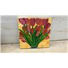 Image 5 : Seven Assorted Original Paintings, Abstract, Floral, Figurative, Largest 12 × 12”