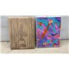 Image 6 : Seven Assorted Original Paintings, Abstract, Floral, Figurative, Largest 12 × 12”