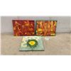Image 1 : Three Original Acrylic Paintings on Canvas, 12 × 16”
