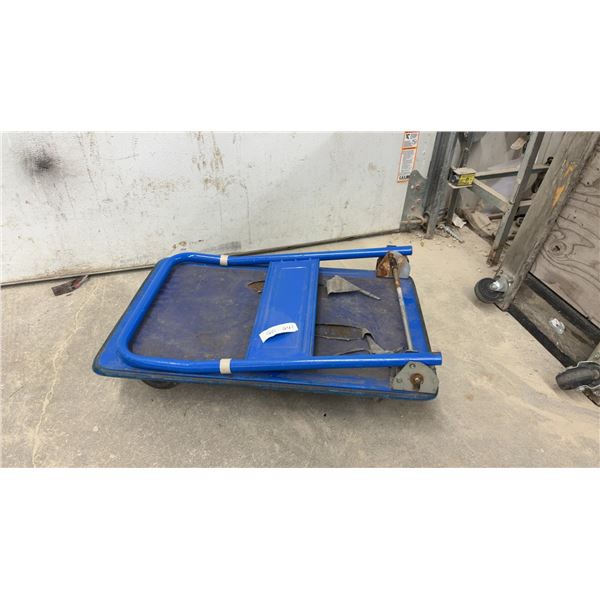 Blue Folding Platform Hand Truck Dolly