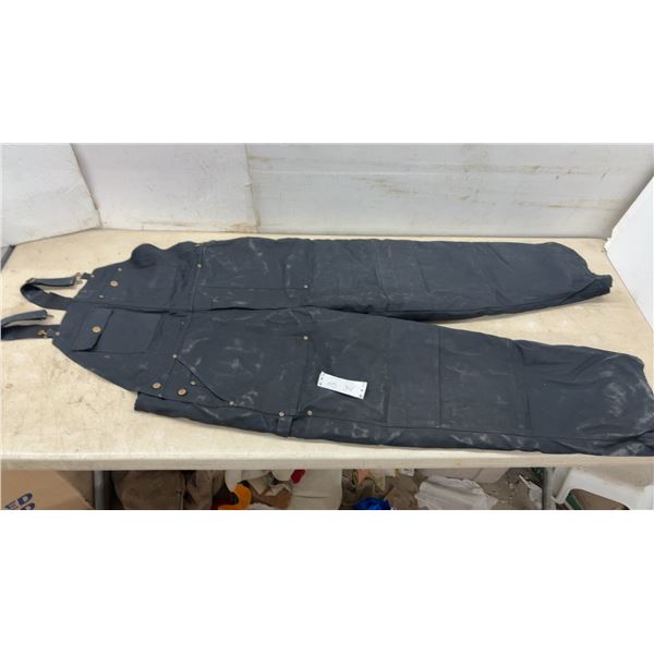 Dakota Heavy-Duty Padded Work Bib Overalls, Black, Size XL/TG