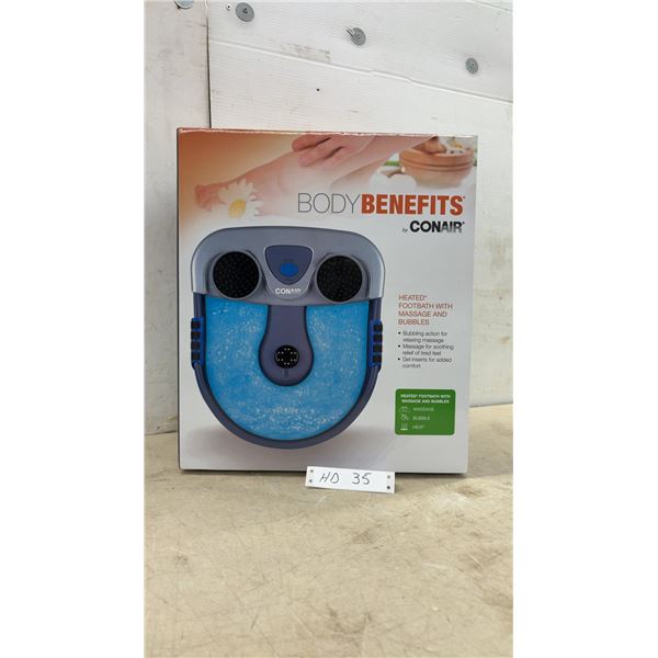 New Body Benefits by Conair Heated Footbath with Massage and Bubbles