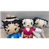 Image 4 : Crocheted Red Heart Throw Pillow and Three Betty Boop Plush Dolls
